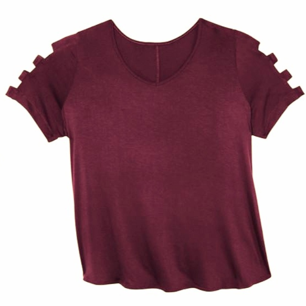 NWT Meera Lane Cage-Sleeve Shirt